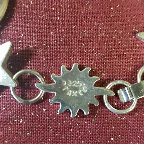 Taxco Silver Sun and Moon Bracelet - Picture 4 of 5